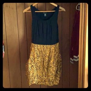 Black and tiger print dress